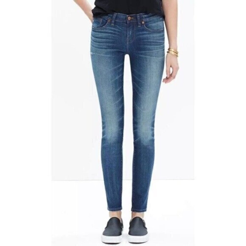 Madewell Skinny Skinny Jeans in Edmonton Wash Distressed